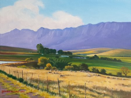 Oil on Stretched CanvasSize: (400x300x16)mmFramed size: (460x360x30)mmSOLD May 2016 (Janine &amp; David - SA)